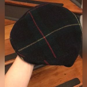 Vintage Polo by RALPH LAUREN Wool Driver Hat Green Plaid
